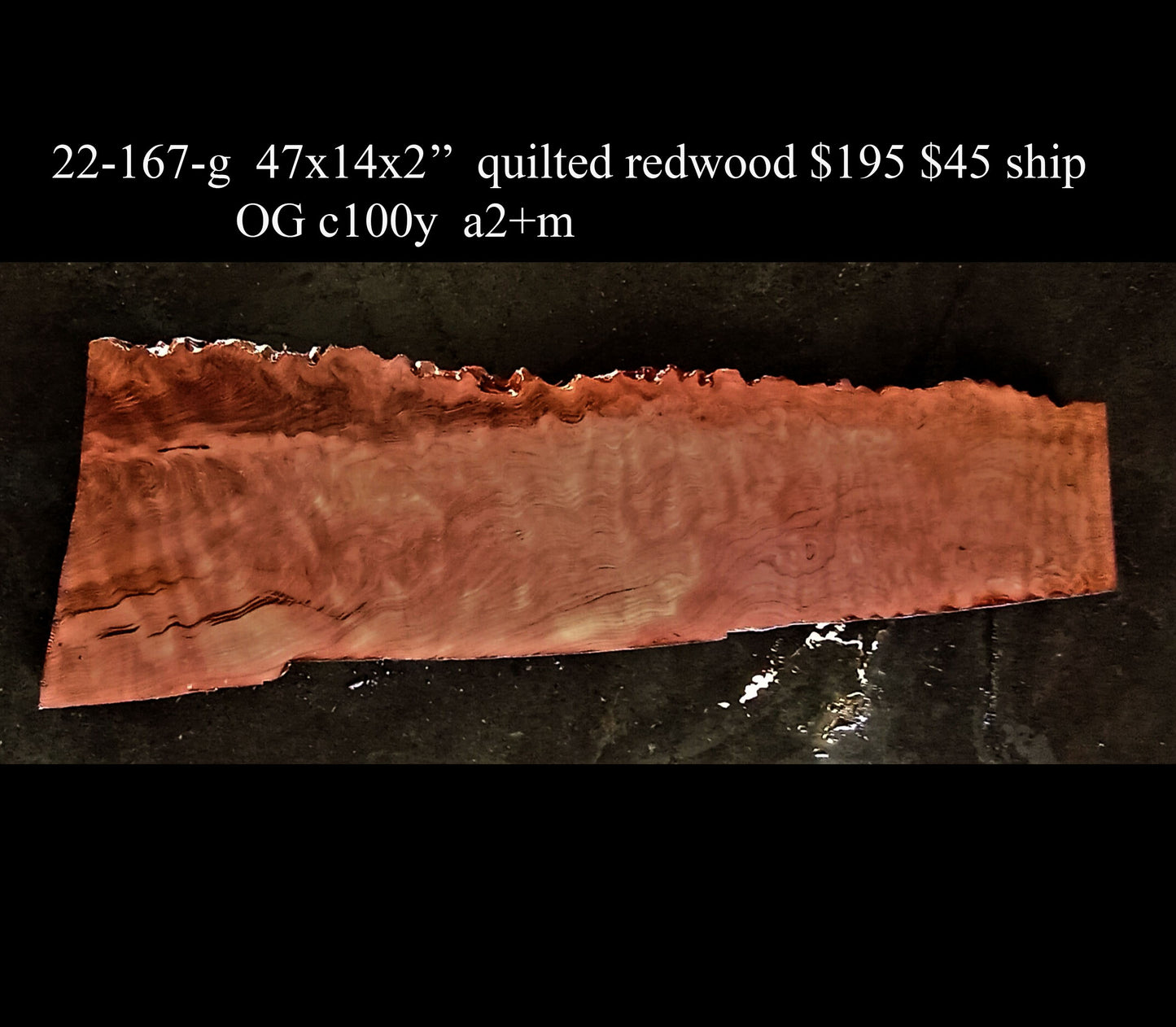redwood | guitar billet | Craft woods | curly billets | DIY crafts | 22-167
