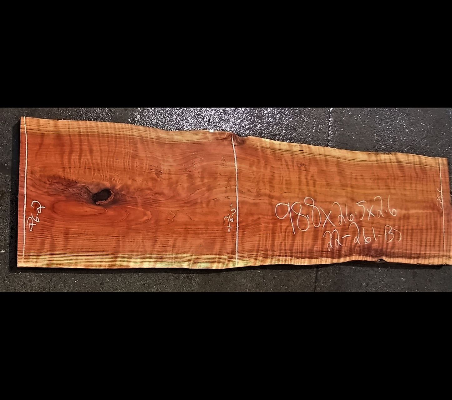 Curly redwood | Counter or bar top | river table | DIT wood crafts | 22-261