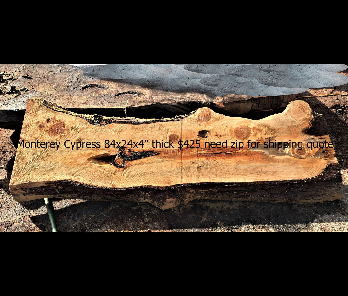 river table | live edge dining bar counter | rustic table - MonCyp115