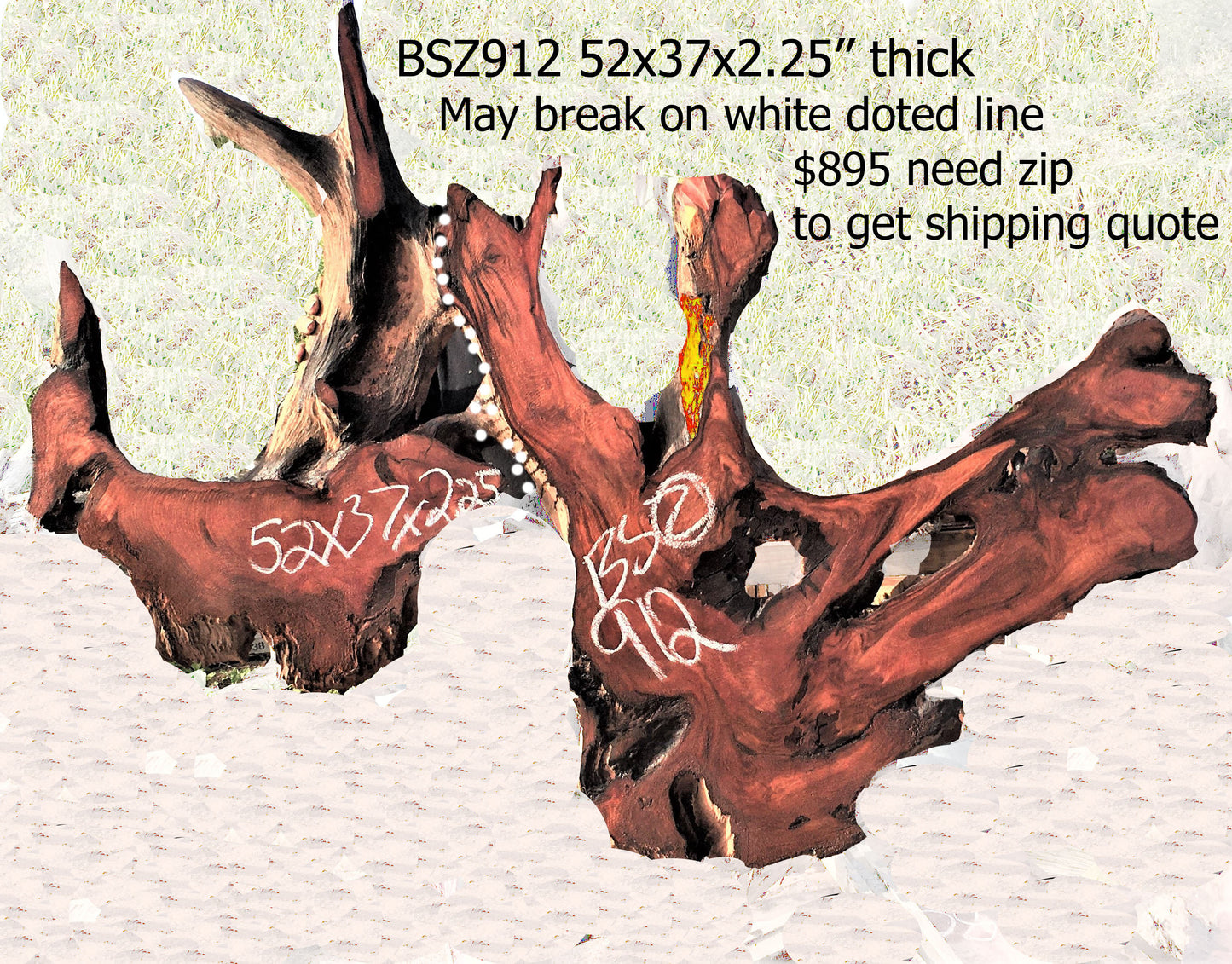 river table | headboard | wall sculpture | live edge table - bsz912