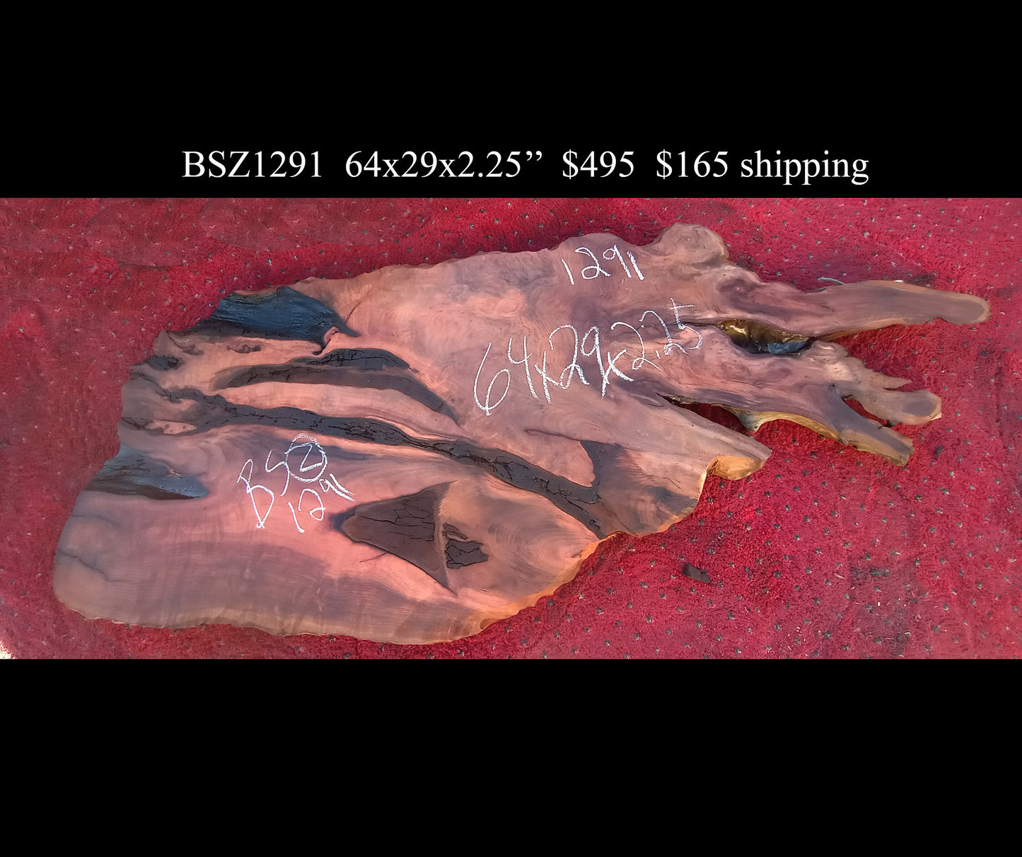 river table | Live Edge redwood burl slab | burl table - bsz1291