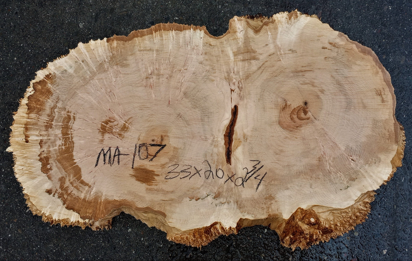 Maple burl | live edge slab | river table | DIY wood ideas | ma107