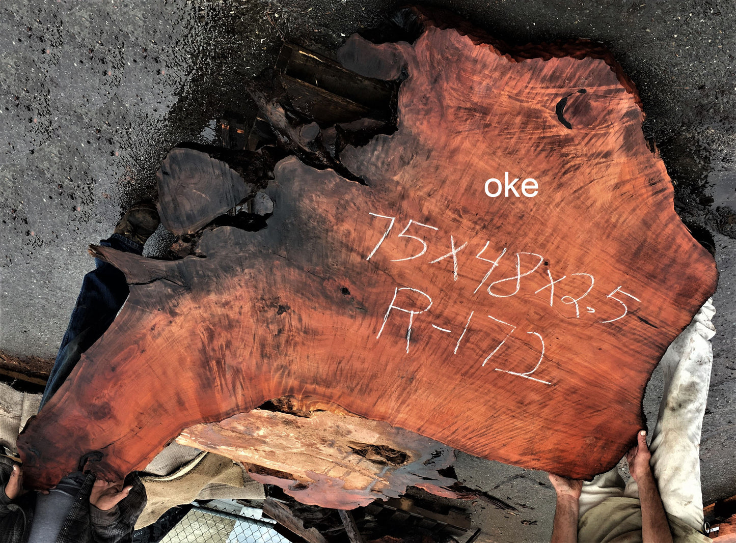 Live edge | redwood slab | burl table | DIY wood crafts | rtesin table | R-1723