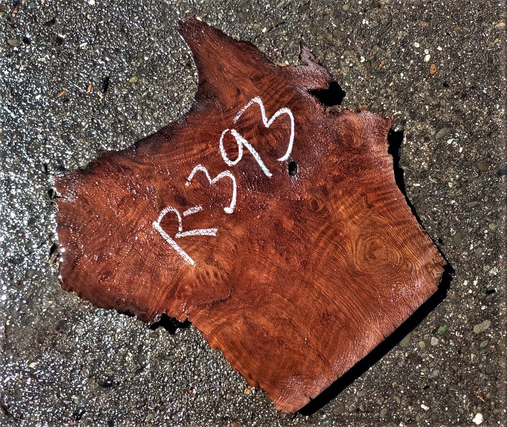 Redwood burl curl | live edge slab | guitar blank | DIY wood craft | r393