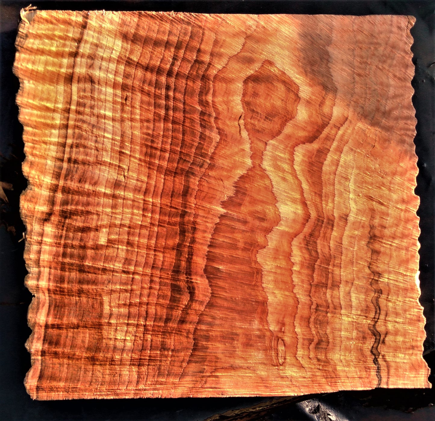 guitar billet | live edge slab | quilted redwood | craft wood | gz302