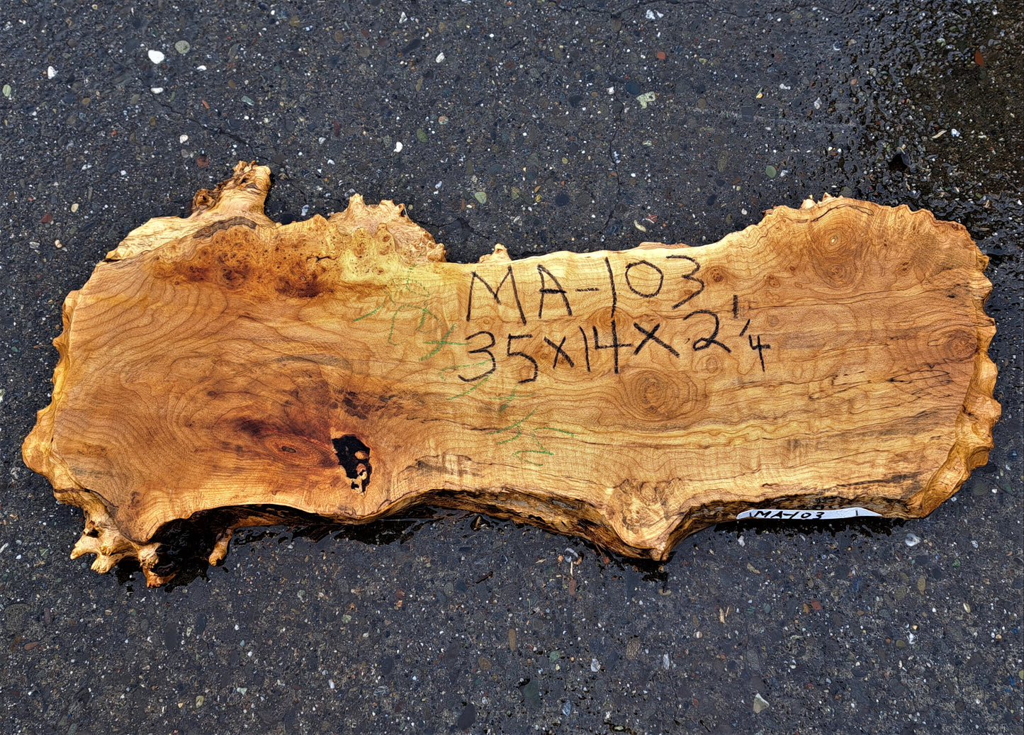 Maple slab | live edge table | burl table | river table | MA-103