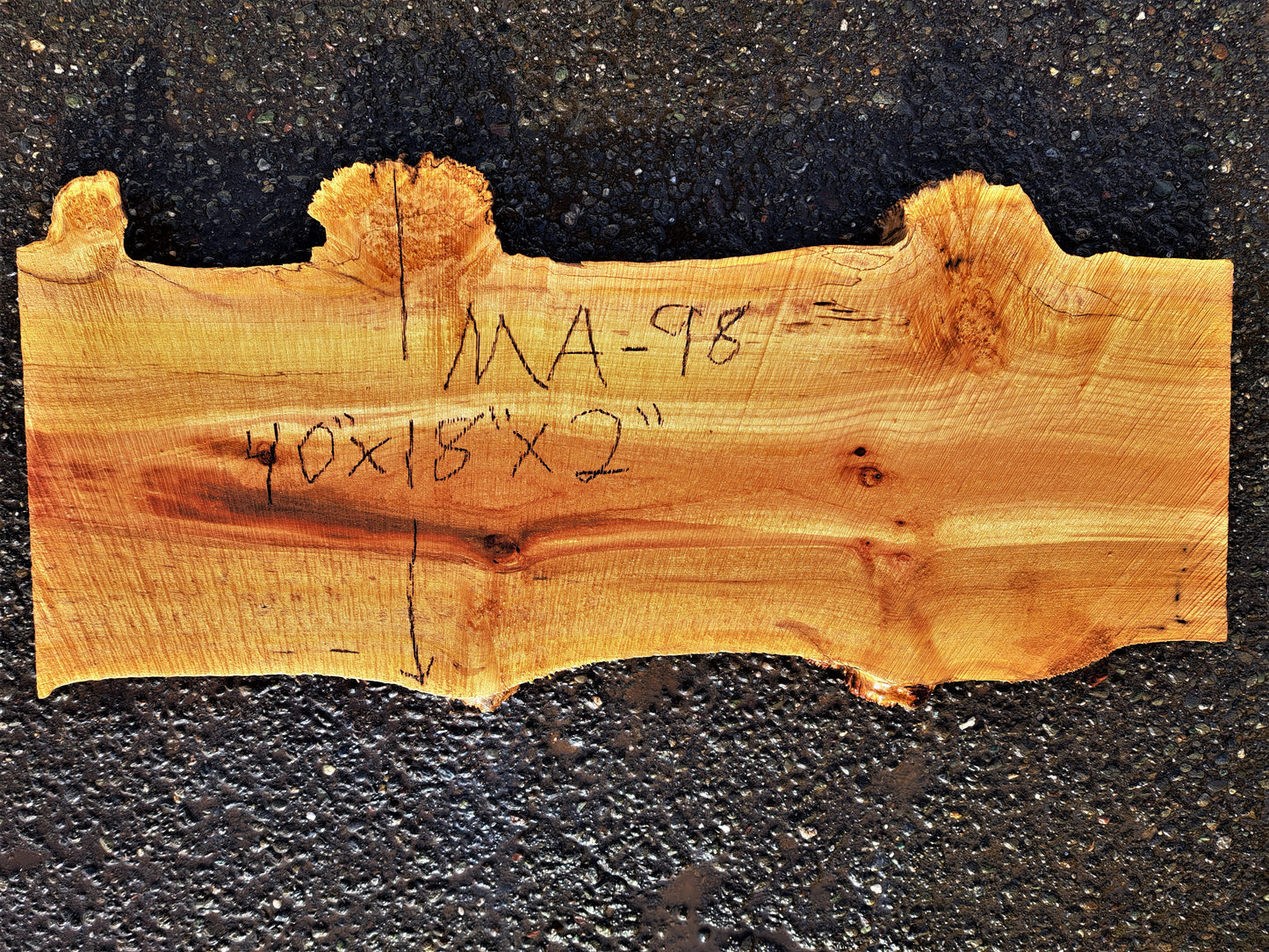 Live edge slab | Maple cluster burl | epoxy river table | ma-98