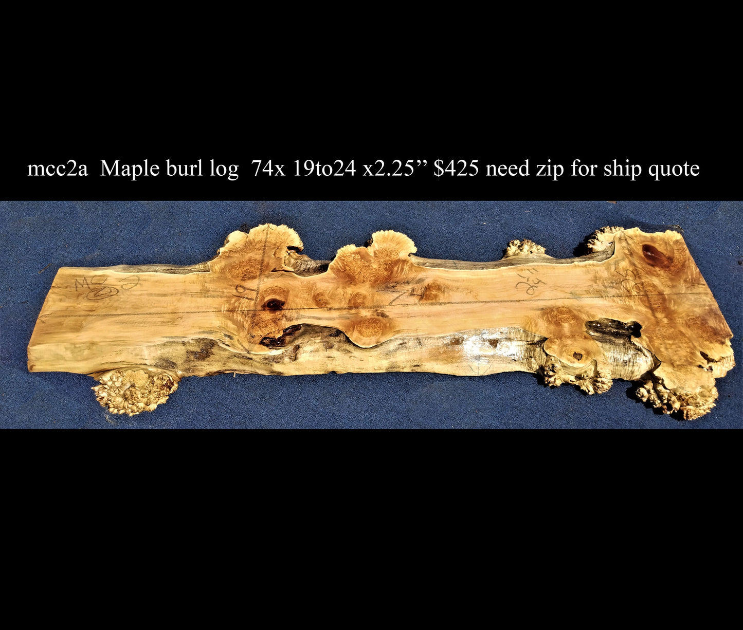 epoxy river table | Maple burl | counter | Mantel | hall table | mcz2