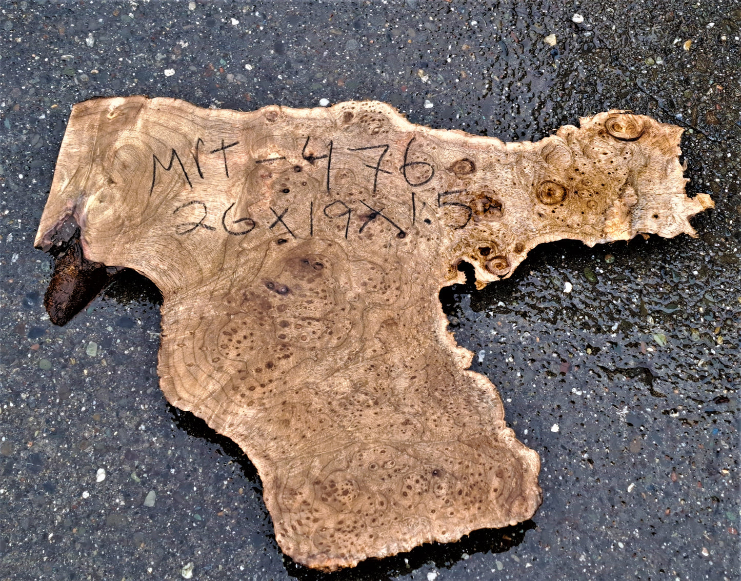 Myrtle wood | burl slab | live edge | charcuterie | DIY wood crafts | mrt476