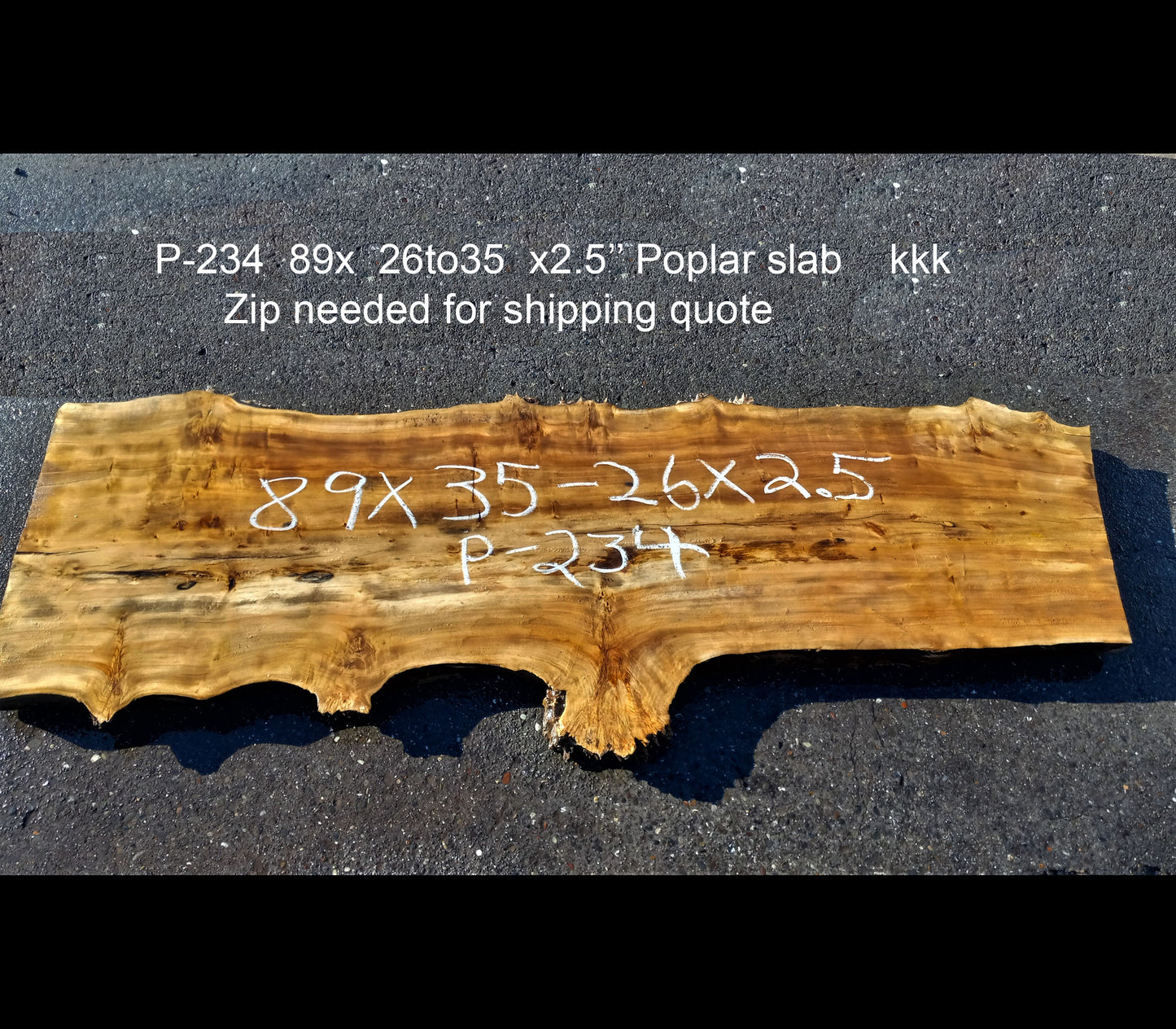 Pop[lar burl | headboard | counter | Live edgs slab | DIY crafts | P-234