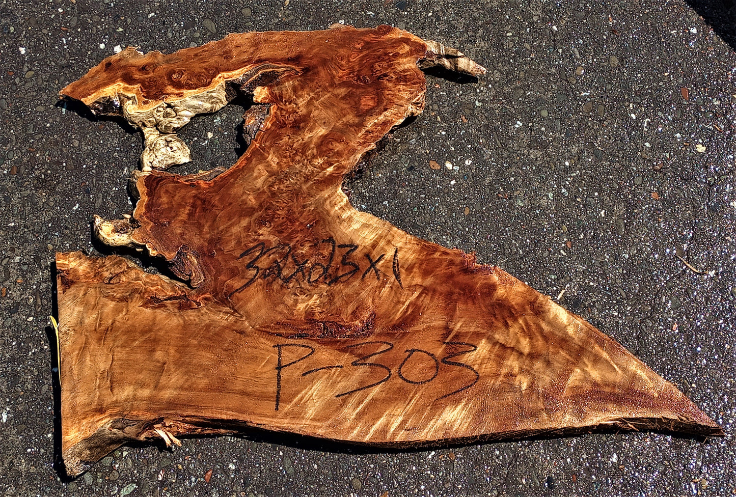 Poplar burl slab | live edge slab | epoxy river table | DIY wood ideas | p-303