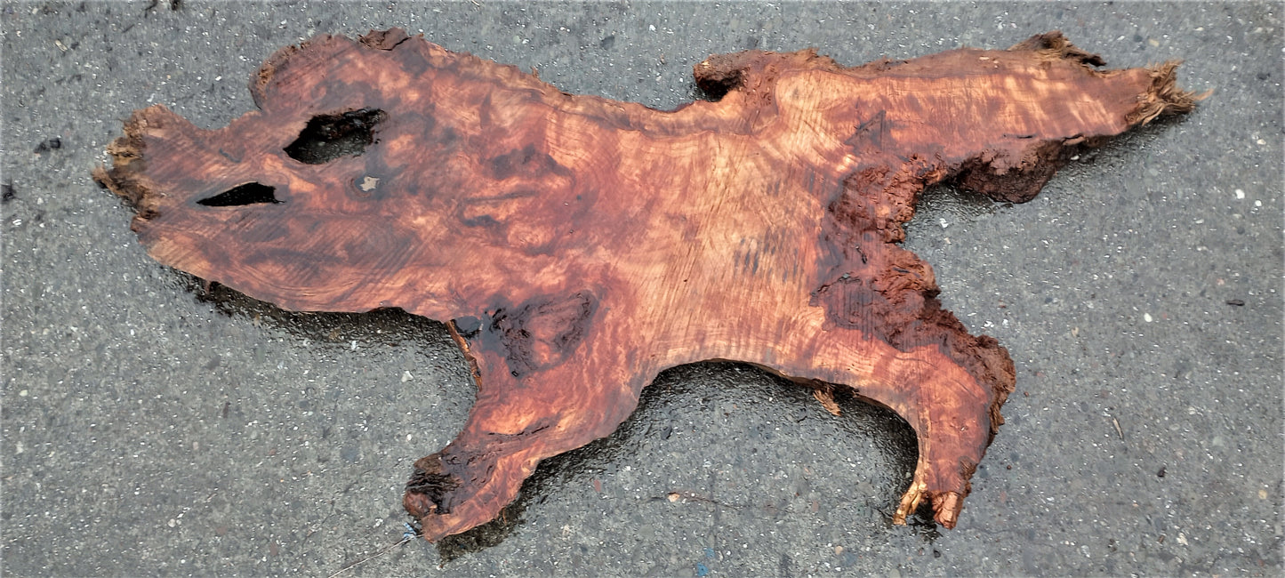 old growth redwood | live edge | dining table | DIY crafts | burl | R-352