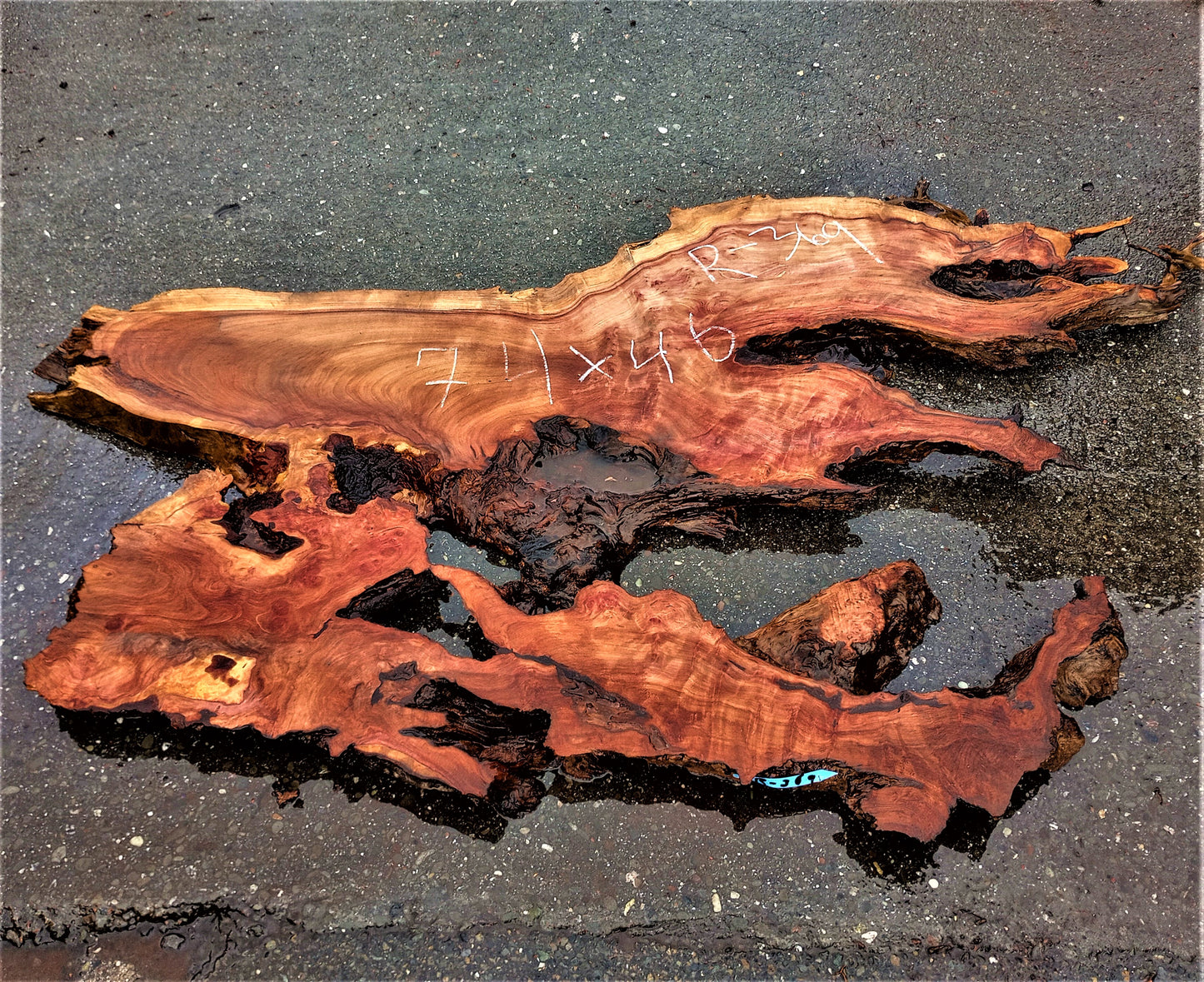 redwood burl slab | epoxy river table | Headboard | DIY wood crafts | r-369
