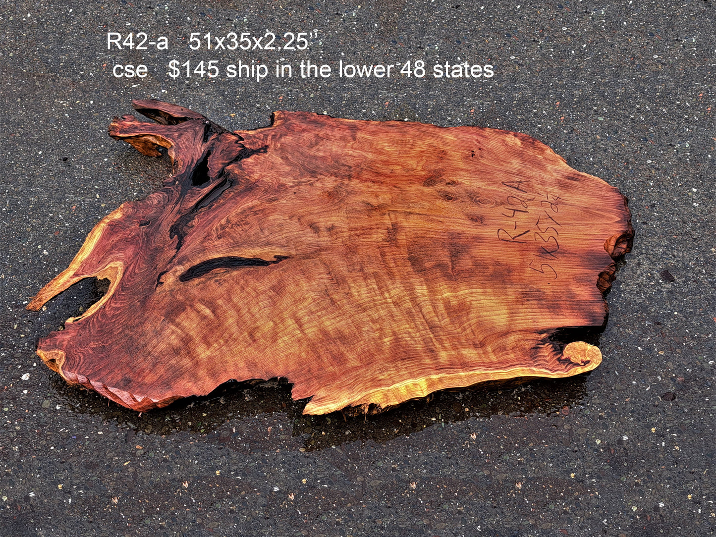 old growth redwood | live edge table | dining table | DIY crafts | R42a