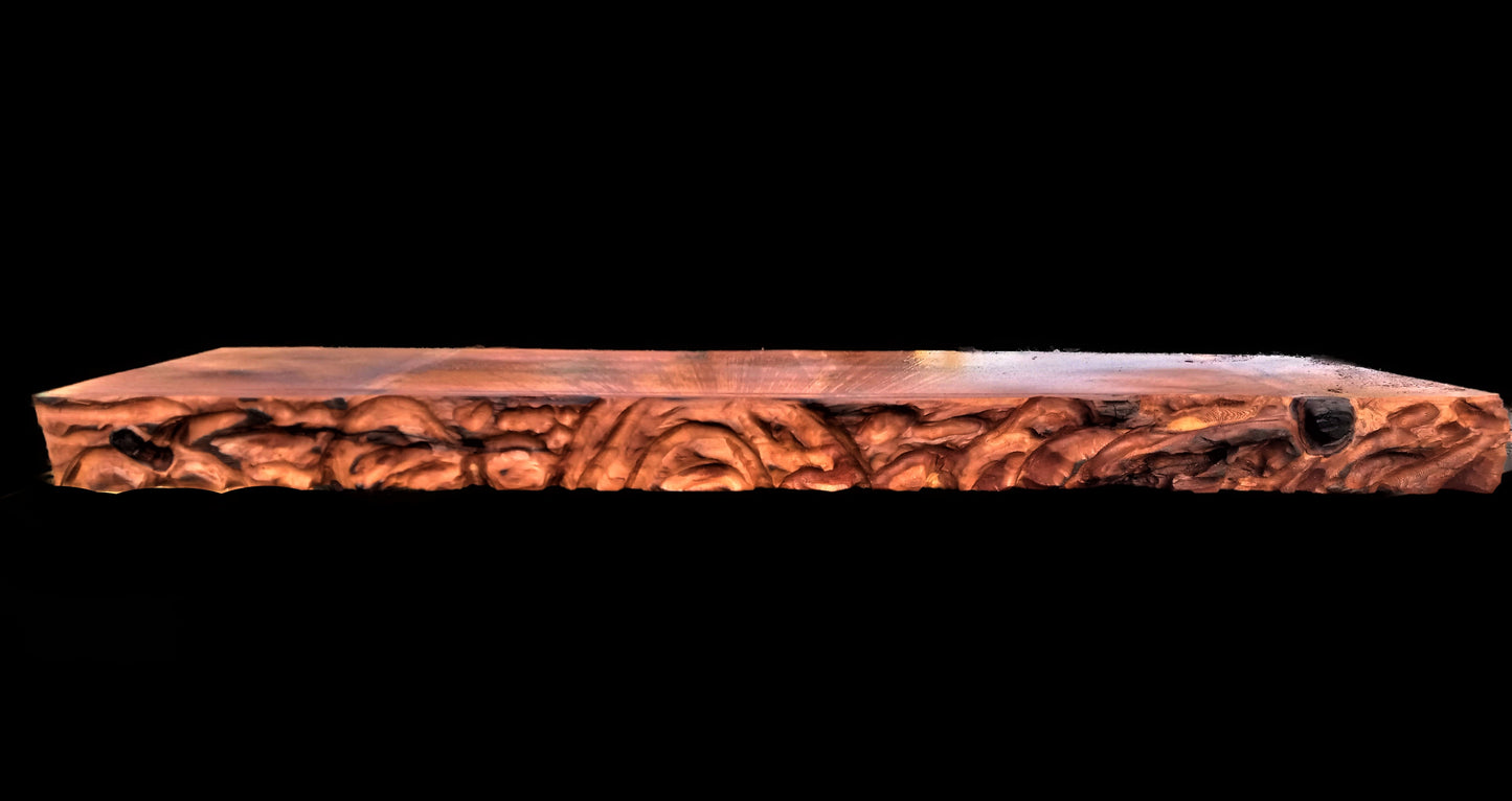 live edge mantel shelf | fireplace surround | mantle | tm110