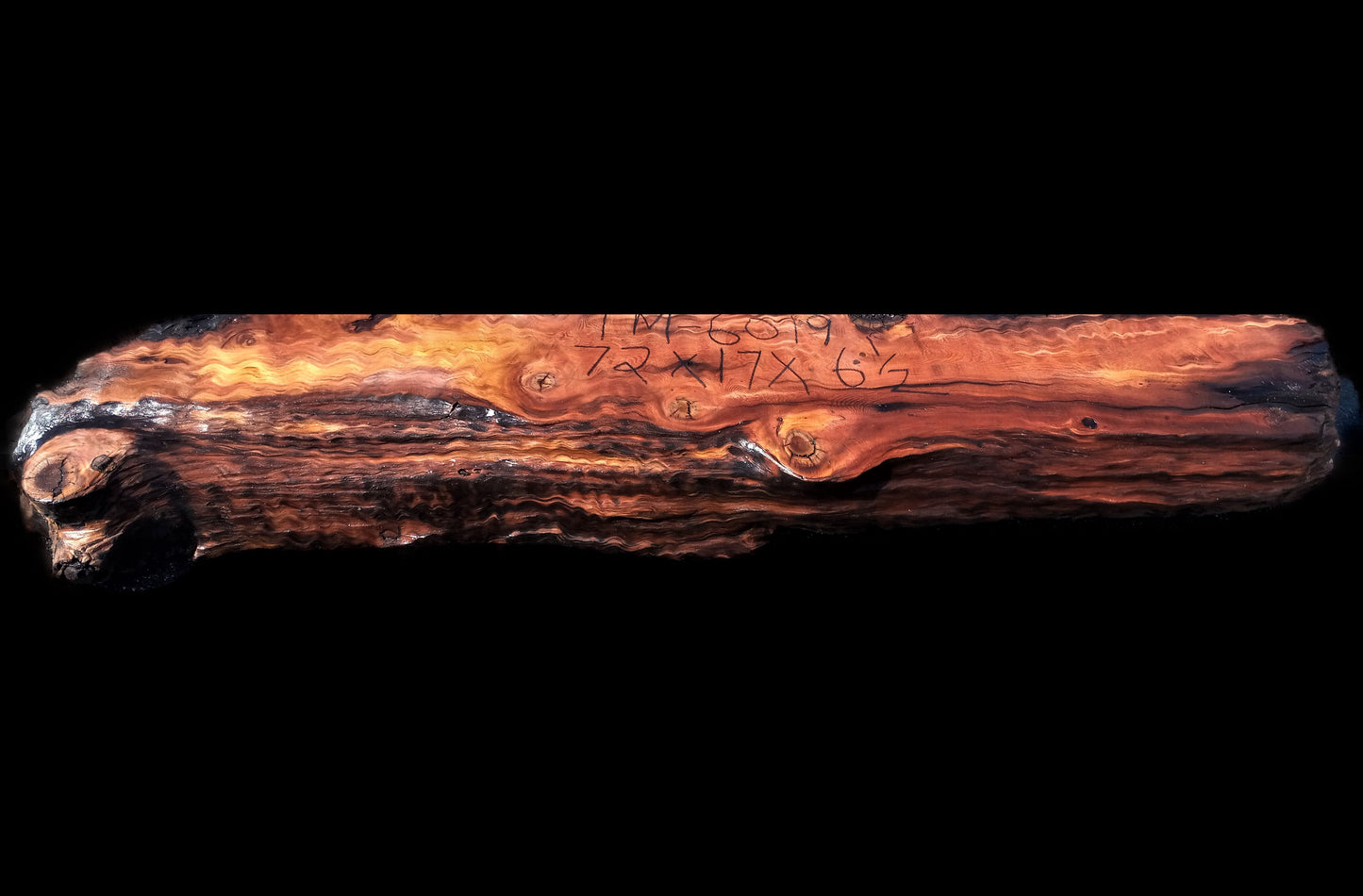 fireplace mantel shelf | curly redwood | old growth | tm6019