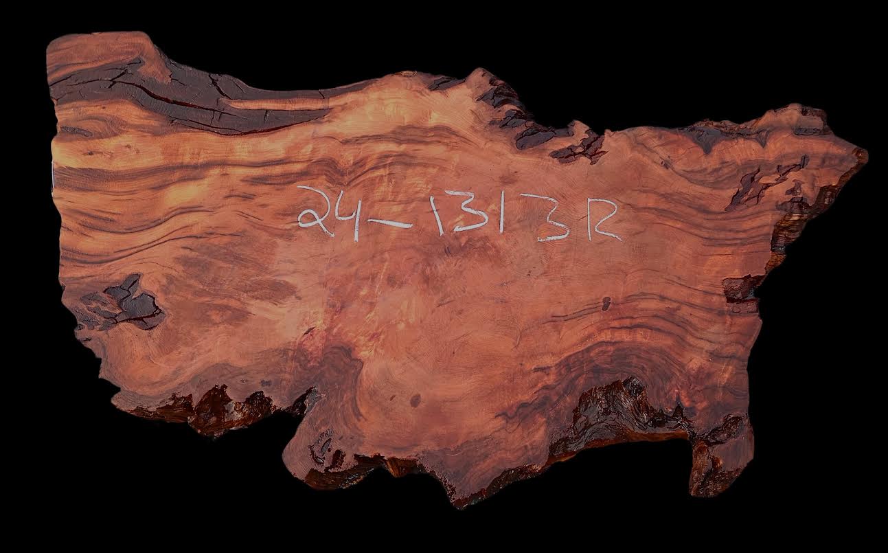 Live Edge Slab | Figured Redwood | Redwood Burl |Table | 24-1313-r