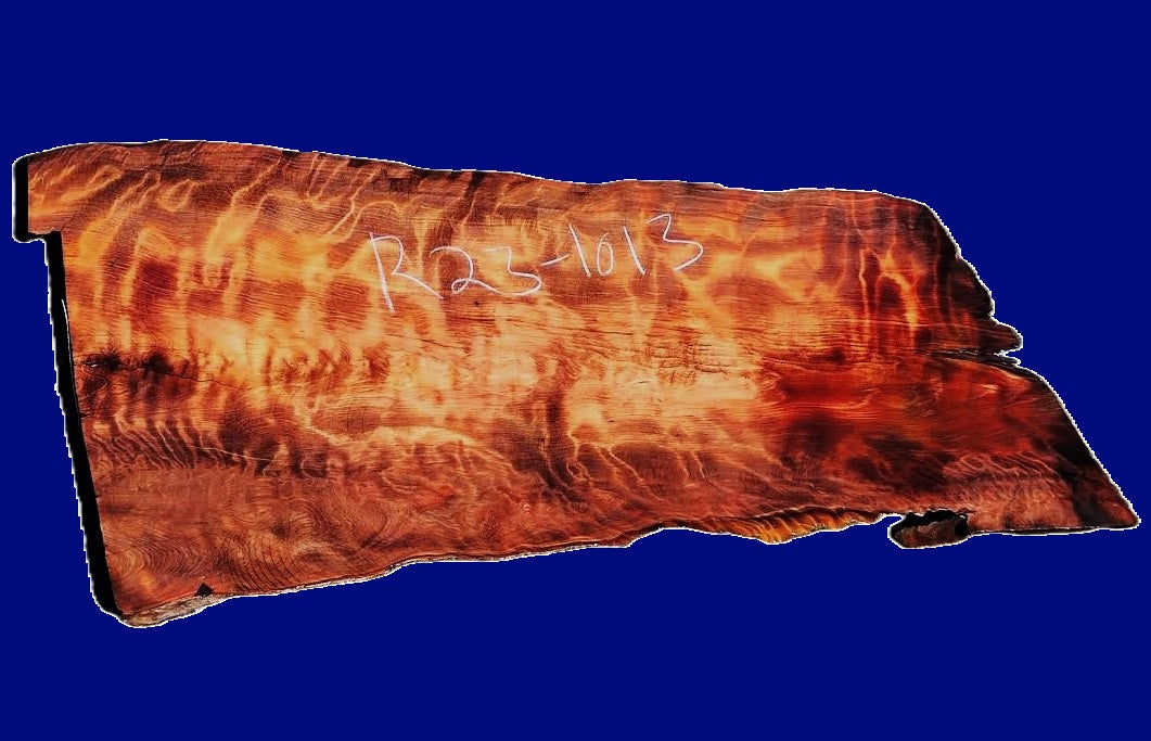 Quilted Redwood Slab | Guitar Billet | DIY | Craft-wood | burl table | R23-1013