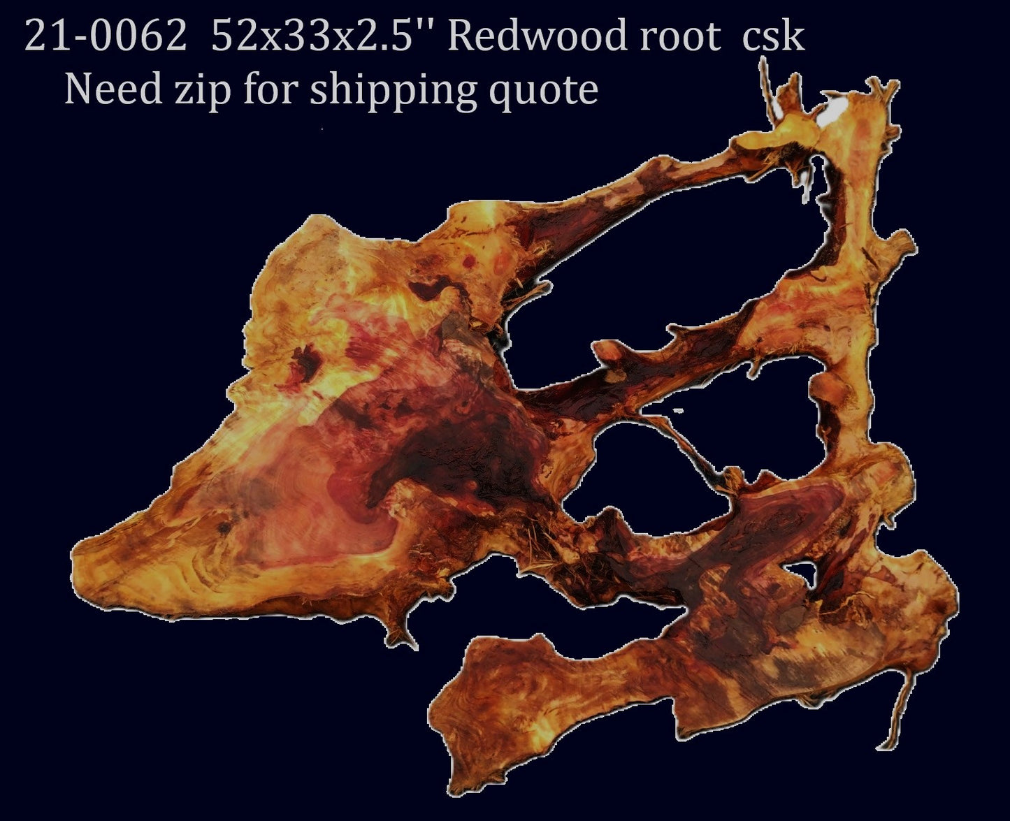 Redwood root | DIY | River Table | wall sculpture | Craft Wood | 21-0062