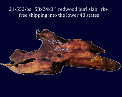 Redwood burl slab | DIY | burl table | burl slab | headboard | 21-552