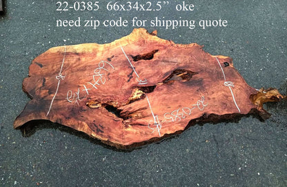 Redwood Burl Slab | DIY craft wood | live Table | Redwood | R22-0385