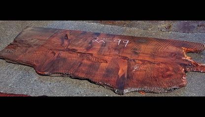 Curly Redwood Slab | Table | Bar | DIY | 22-99