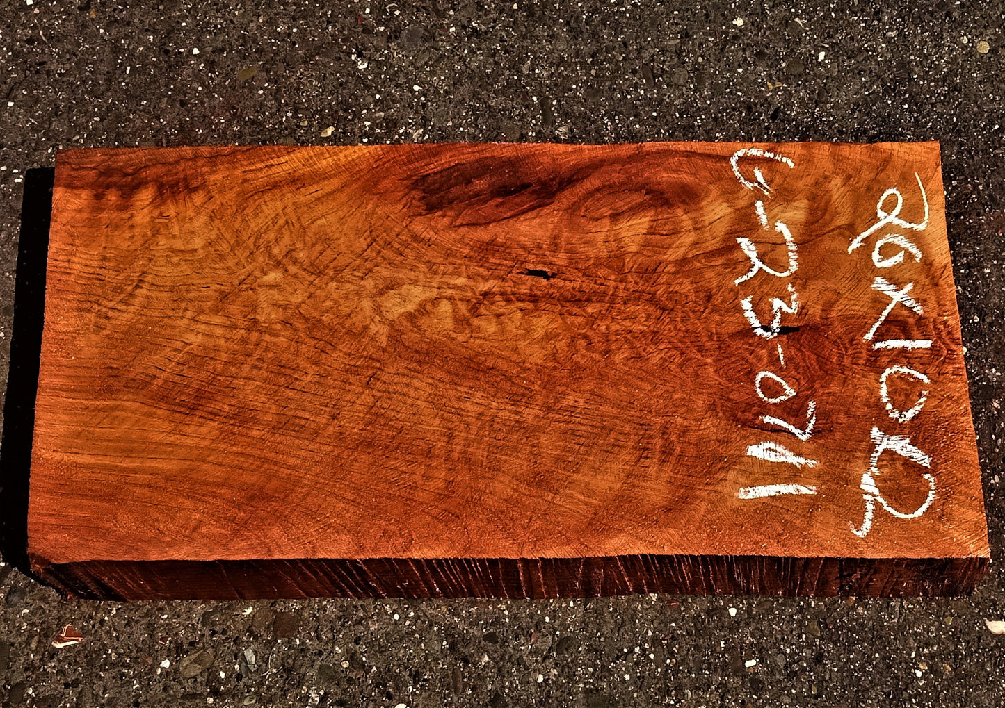 Quilted redwood | guitar billet | wood turning | DIY crafts | g23-0711