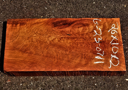 Quilted redwood | guitar billet | wood turning | DIY crafts | g23-0711