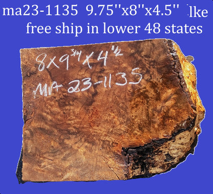 Maple burl Block | Turning | DIY Craft Wood | bowl turning | ma23-1135