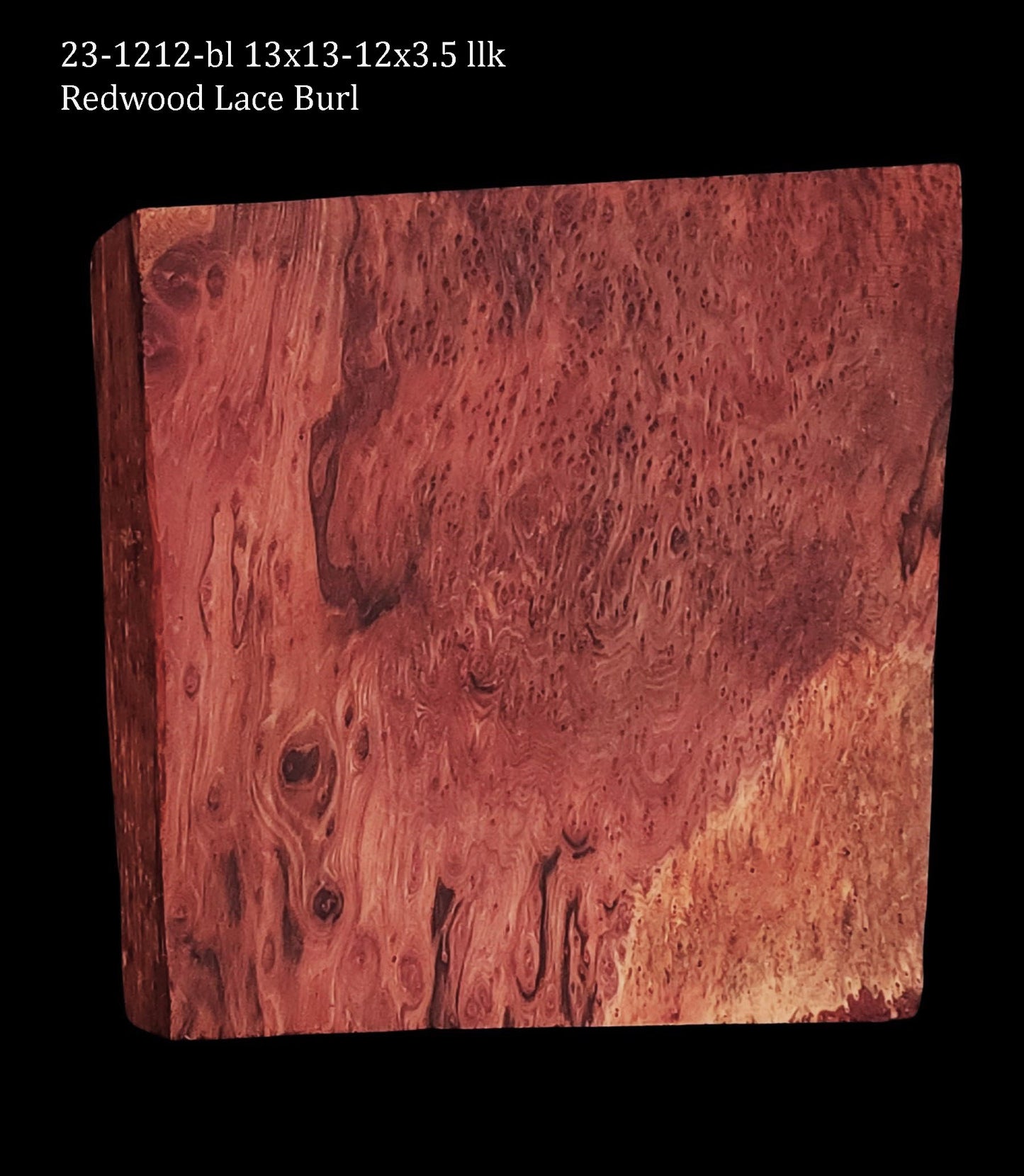 Lace Burl Redwood | DIY wood crafts | Turning Block | 23-1212-bl