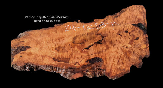 Quilted Redwood Slab | Counter | Headboard | Rustic Desk | 24-1253-r