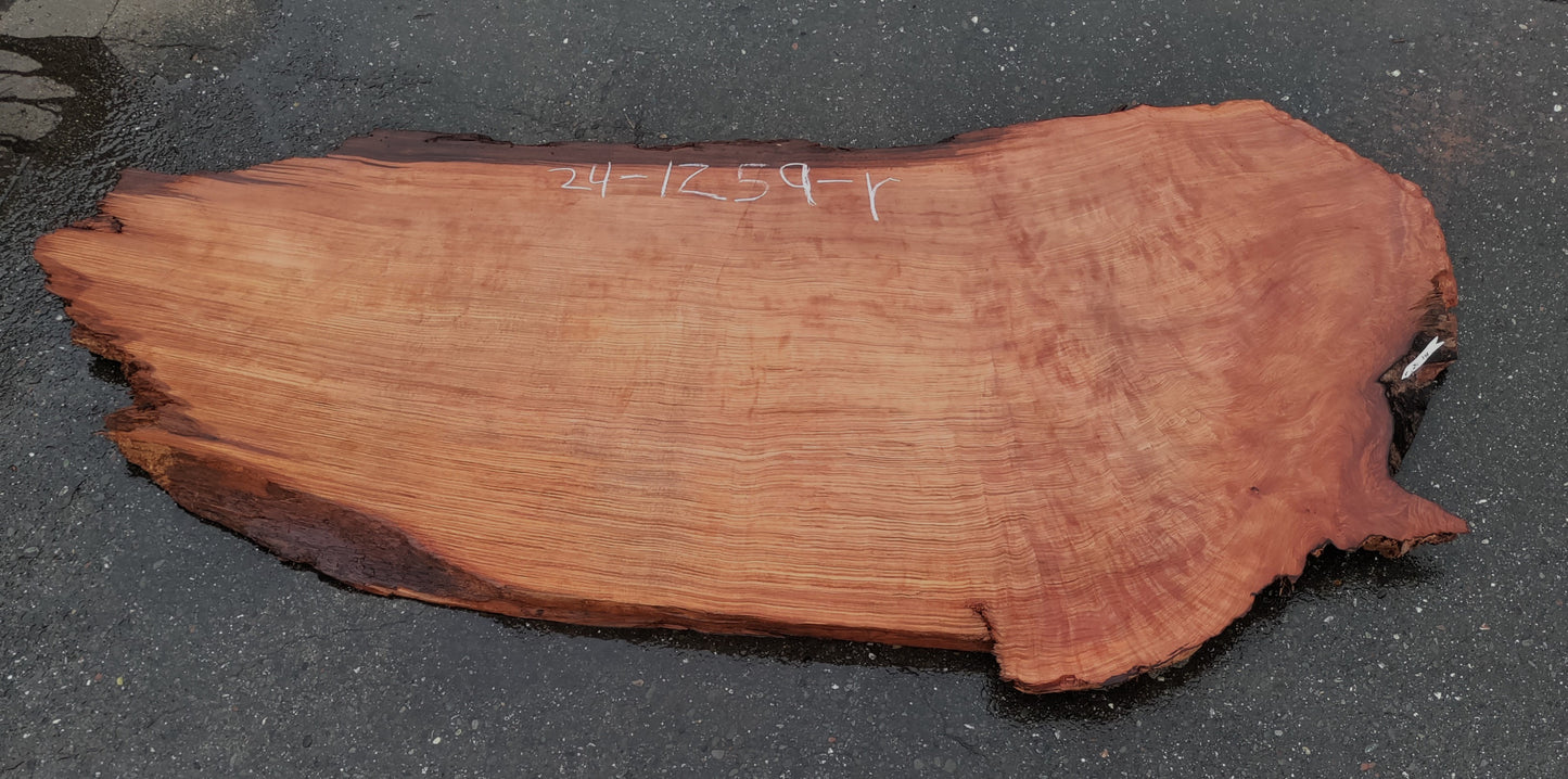 live edge redwood slab | counter | bar top | rustic desk | 24-1259-r