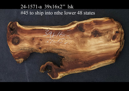 Walnut Slab |  DIY Crafts | Desk | Live Edge | Wal24-1571