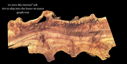 Maple burl | live edge slab | DIY craft ideas | River Table | 24-1624-Ma