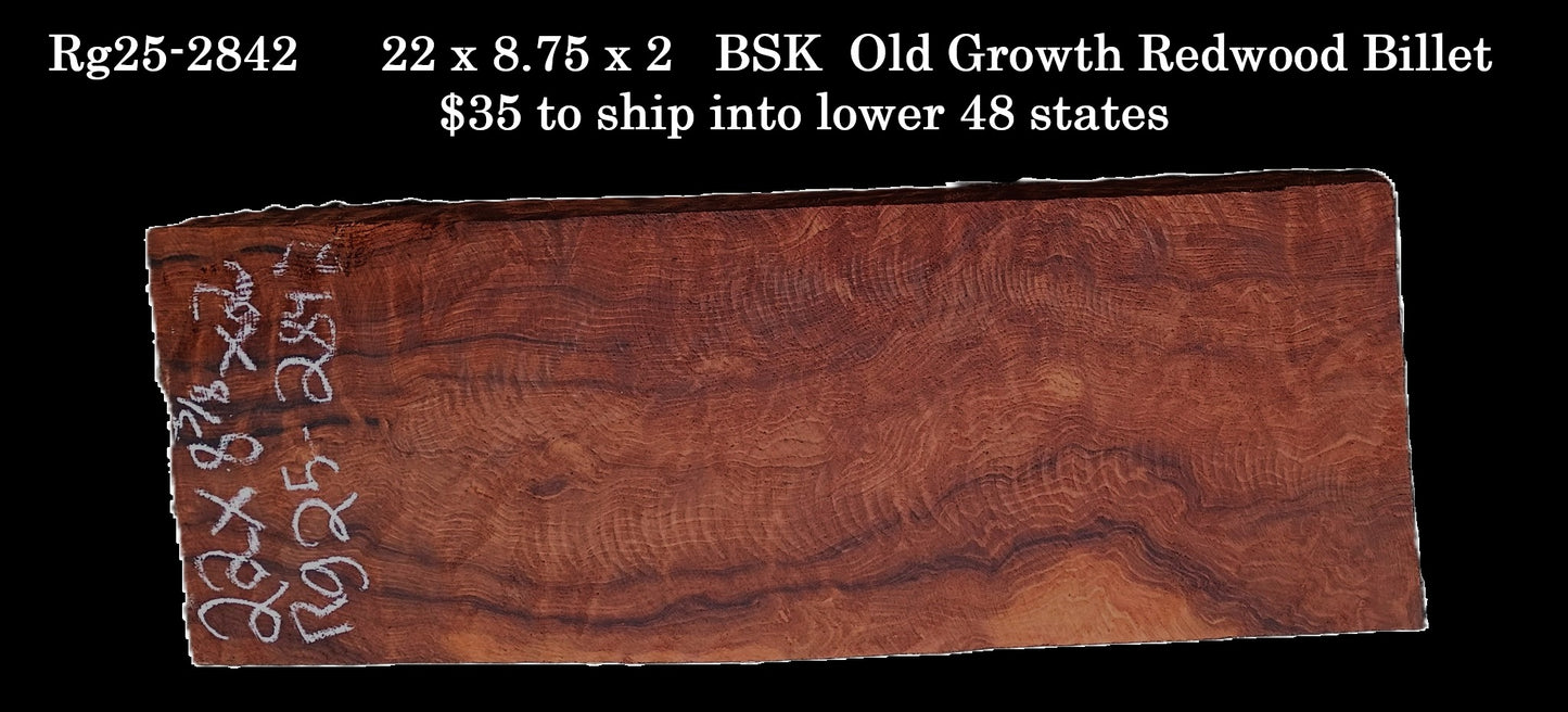 Quilted Redwood Slab | DIY | River Table | guitar billets | rg25-2842
