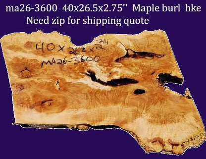 Maple Burl | DIY | Table | Craft-wood | ma26-3600