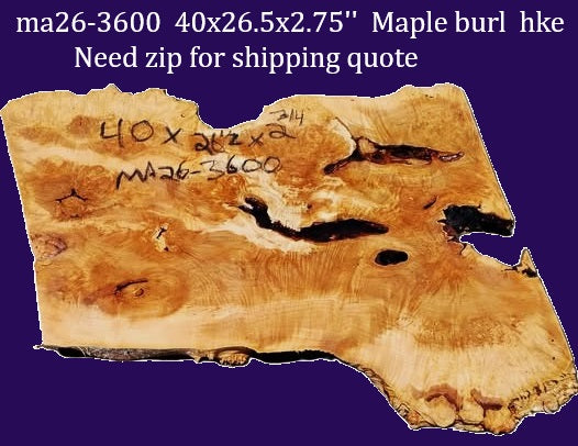 Maple Burl | DIY | Table | Craft-wood | ma26-3600