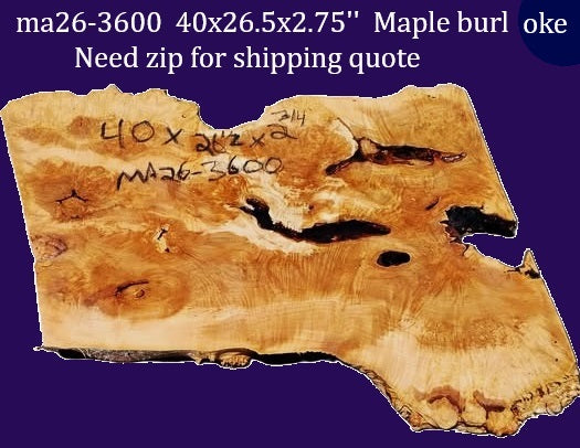 Maple Burl | DIY | Table |  river table  Craft-wood | ma26-3600