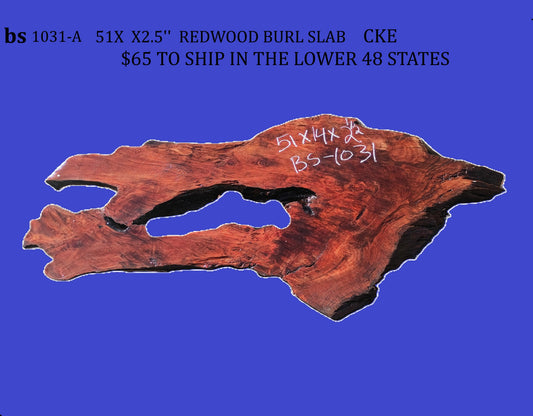 Old growth | Redwood slab | DIY craft wood | BS-1031