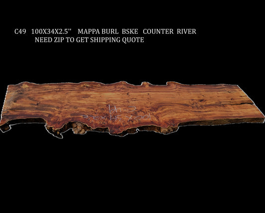 Mappa Burl | Counter Top | DIY | River Table | Bar Top | C-49