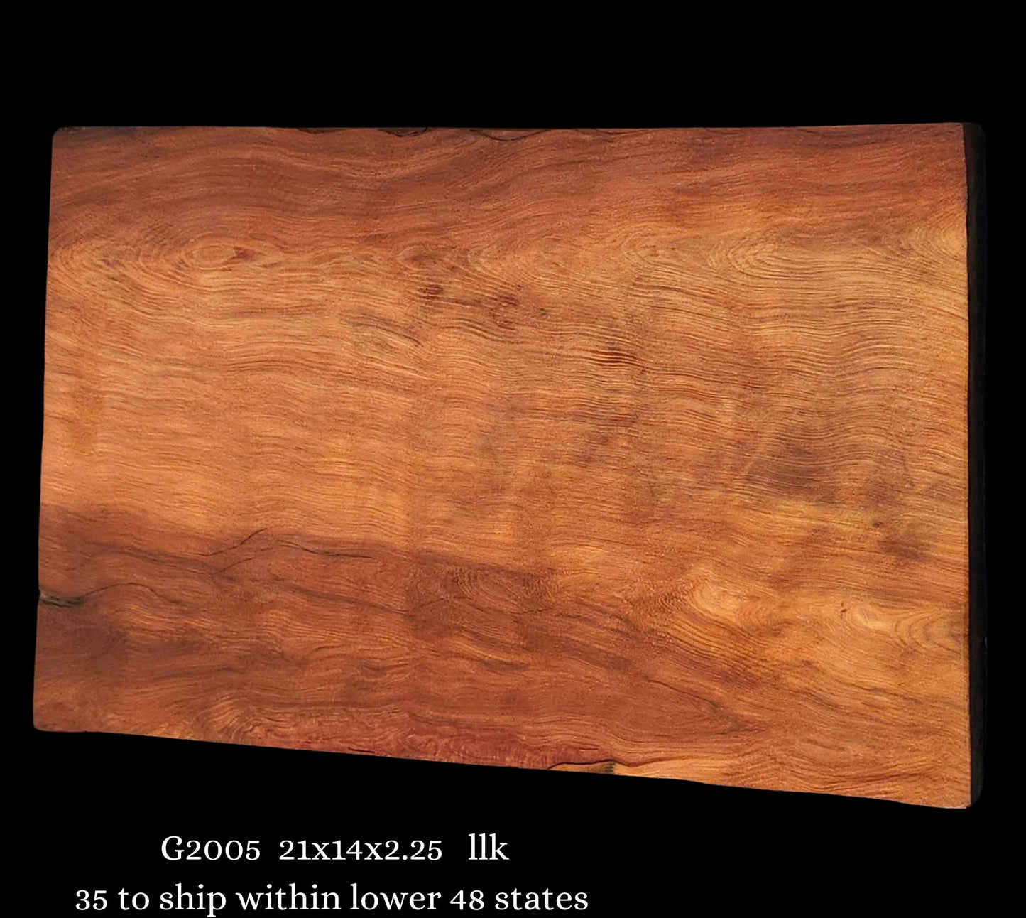 Curly redwood  | Guitar Blank | Trophy Mount | Craft Wood | g2005