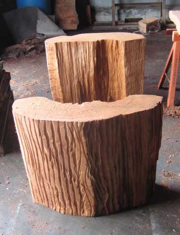 redwood base | root table base | redwood quarter moon base #1