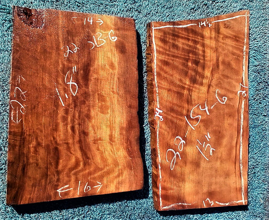Quilted redwood | guitar billet | wood turning | DIY crafts | gw61-g154