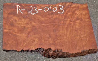 Redwood quilted blank | Guitar billet | DIY wood crafts |  r-23-0103