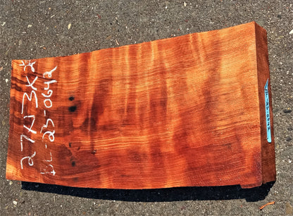 curly redwood | bowl turning | wood turning | DIY | guitar blank | bl23-0642
