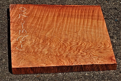 Quilted redwood | guitar billet | wood turning | DIY crafts | bl23-0702