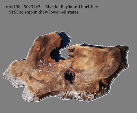 Myrtle Burl Slab | DIY | Table | Craft Wood | River Table | Mrt498