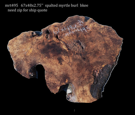 Spalted Myrtle Burl | DIY | Craft Wood | River Table | Mrt495