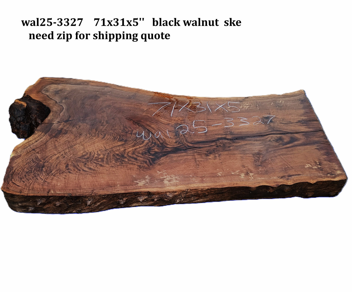 Black Walnut | DIY | Live Edge | River Table | Counter | Wal25-3327
