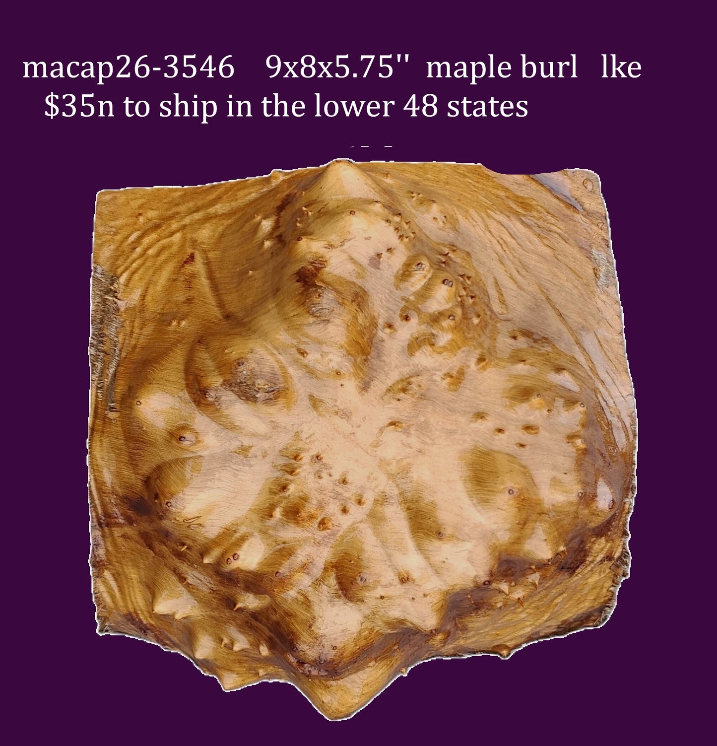 Maple Burl | Bowl Turning | Craft Wood | DIY | Macap26-3546